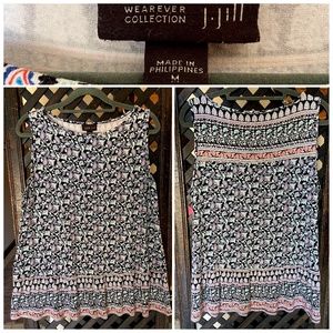 J. Jill Floral Tank top- the  Wearever Collection